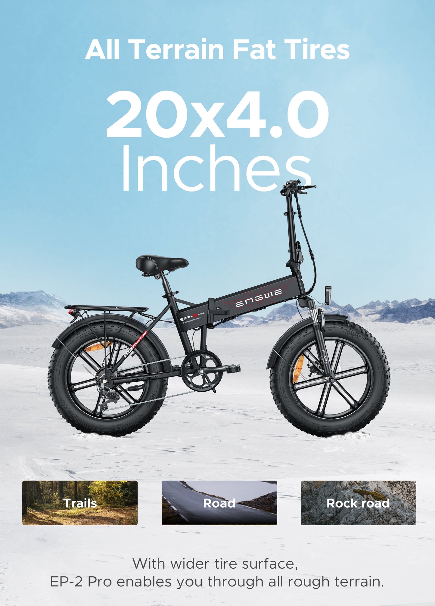 ENGWE EP-2 Pro Folding Electric Bike – 250W EU Version